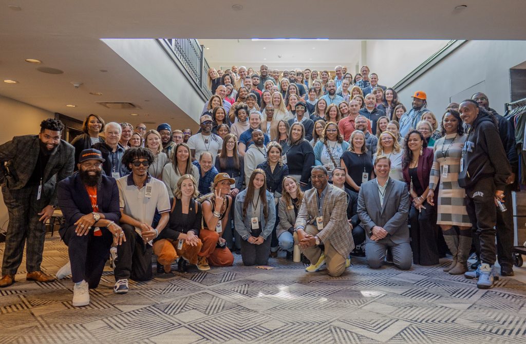 2024 Roundtable Group Photo – web Public health leaders, researchers, community experts, young people, philanthropists, and public safety professionals pose for a group photo at Colorado's 2024 Public Health Roundtable on Firearm-Related Harm and Violence Prevention.