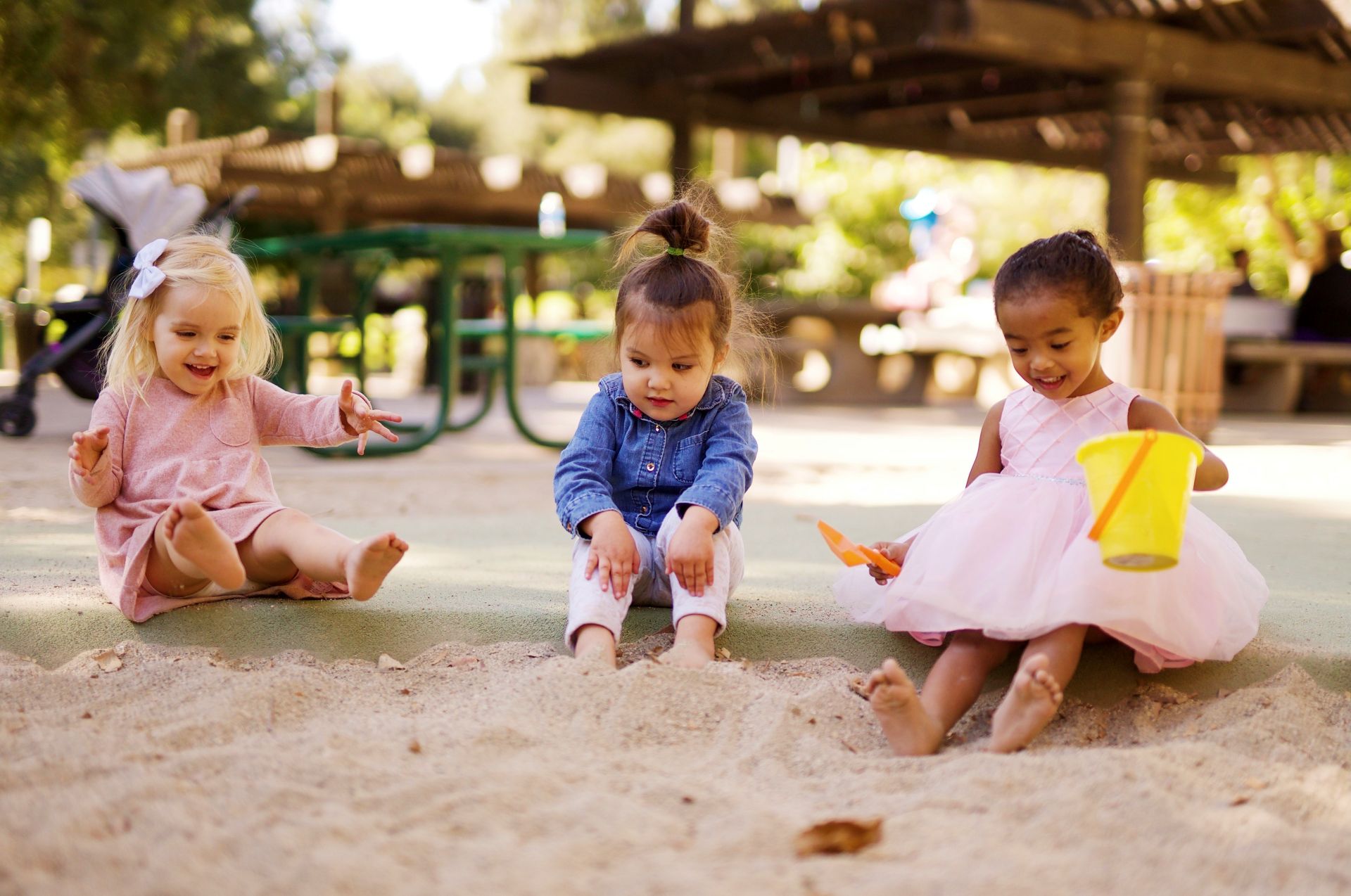 Children playing in a sandbox